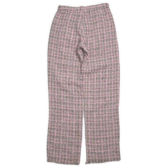 Drew House Woven Pink Boucle Plaid Pants M - Picture 2 of 4